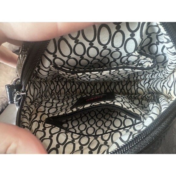 Hobo Deb Round  Bag Crossbody Black Patent Leather - Picture 14 of 15